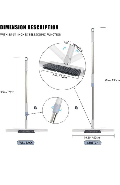2 In 1 Floor Cleaning Mop Brush Wiper