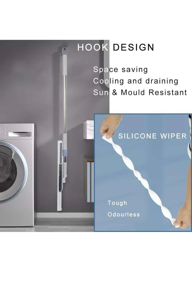 2 In 1 Floor Cleaning Mop Brush Wiper