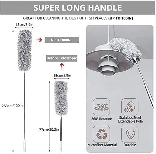 Microfiber Feather Fan Ceiling Duster