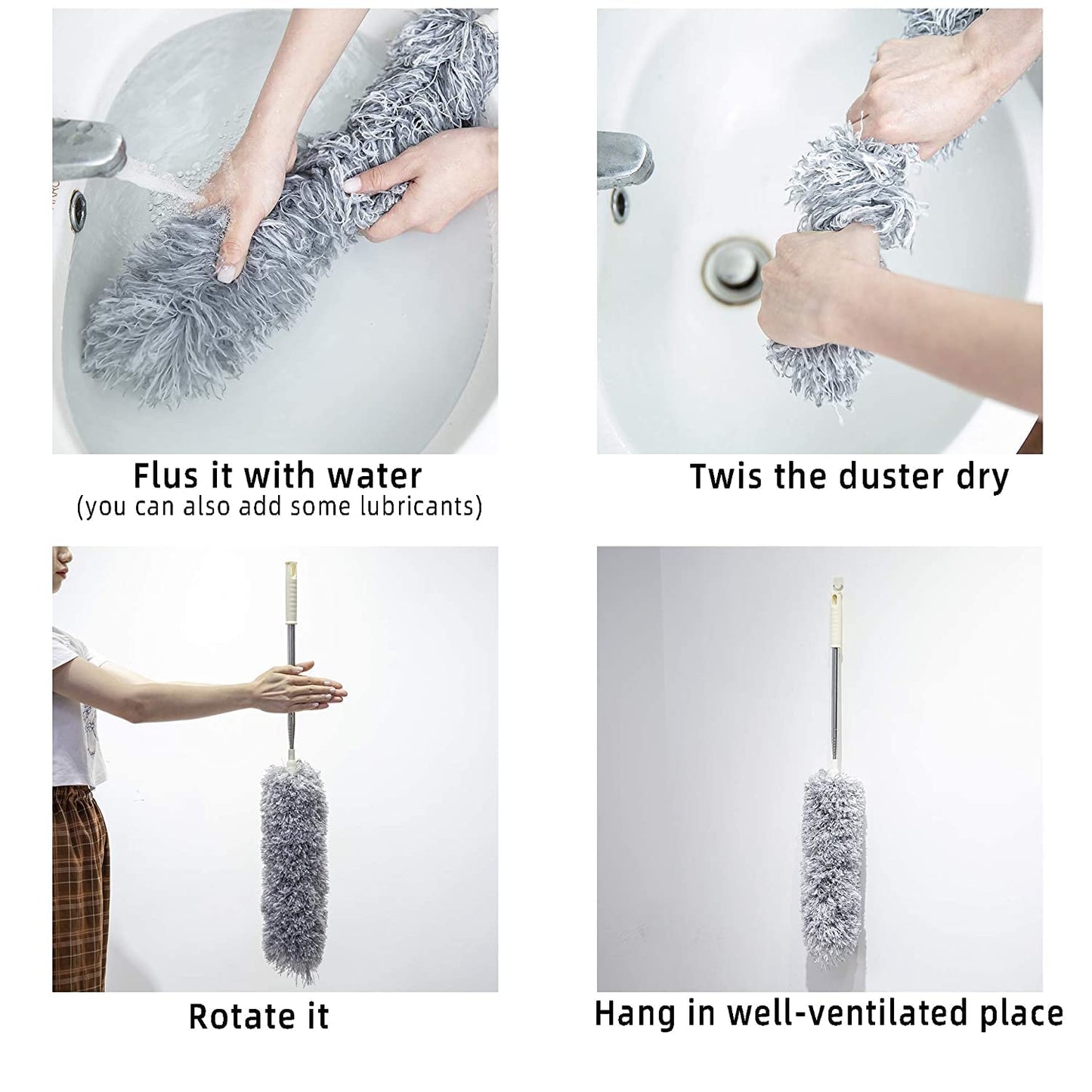 Microfiber Feather Fan Ceiling Duster