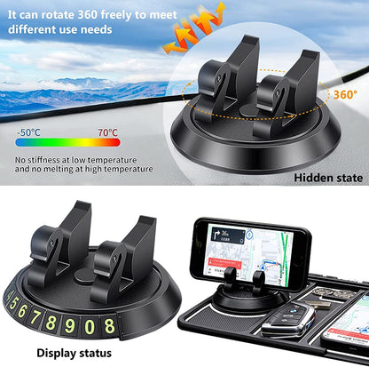 Anti-Slip Car Dashboard Mat with Phone Holder