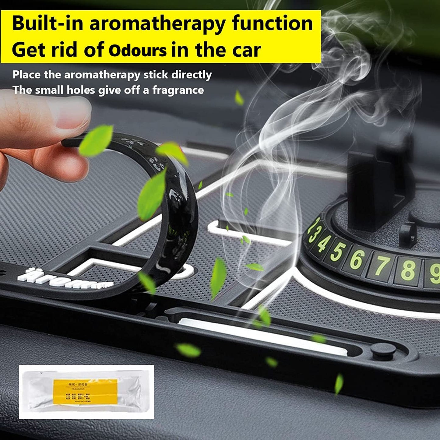 Anti-Slip Car Dashboard Mat with Phone Holder