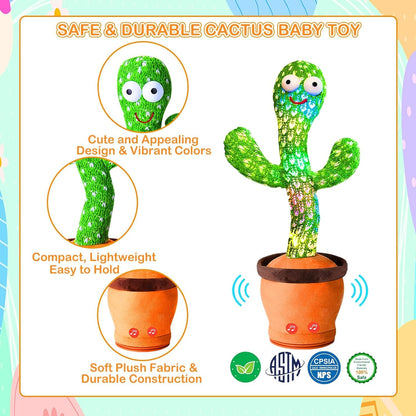 Toys for Kids Dancing Cactus Toys Can Sing Wriggle