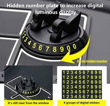 Anti-Slip Car Dashboard Mat with Phone Holder