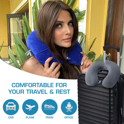Billebon Premium Neck Pillow for Travelling Airplane Travel Pillow