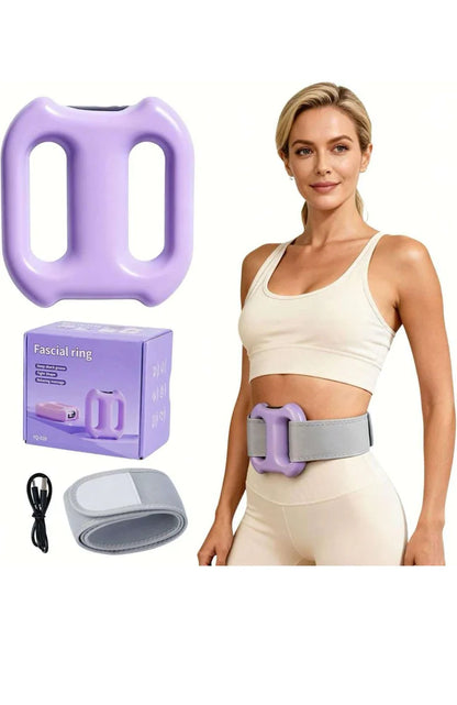 Electric Fascia Ring Massager with Adjustable Belt