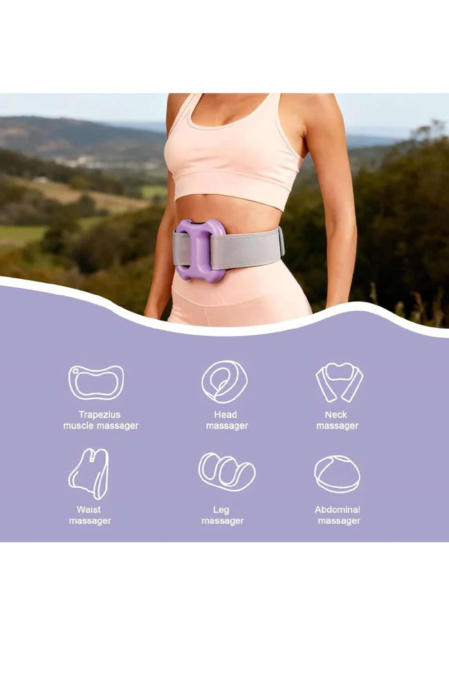 Electric Fascia Ring Massager with Adjustable Belt