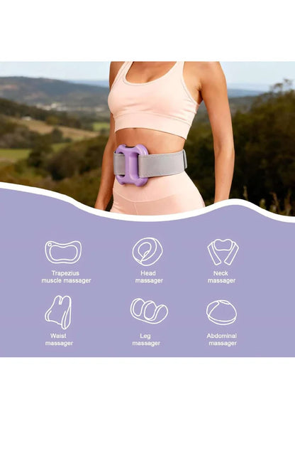 Electric Fascia Ring Massager with Adjustable Belt