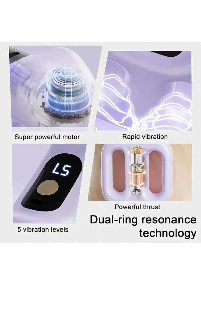 Electric Fascia Ring Massager with Adjustable Belt
