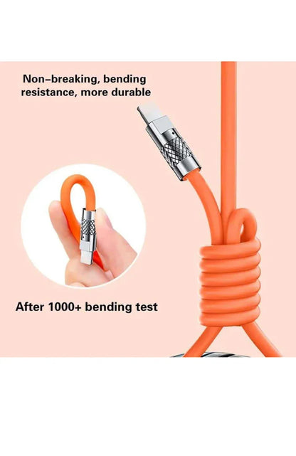 Orange 3 In 1 Charging Cable