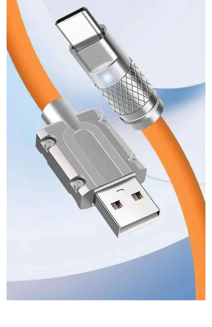 Orange 3 In 1 Charging Cable