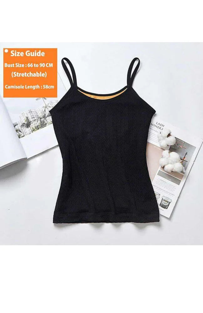 Thermal Wear for Women Stylish Velvet Camisole Woolen Tops Fleece Warmers